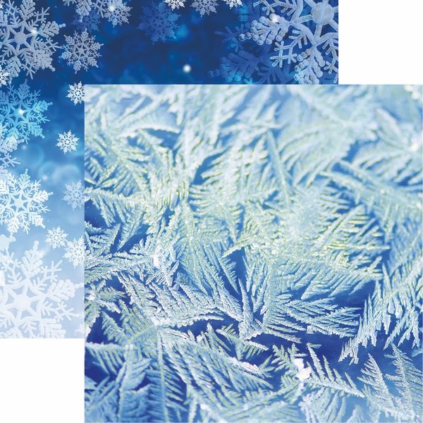 Jack Frost: Blue Frost Scrapbook Paper