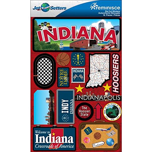 Indiana Jetsetters 3D Stickers
