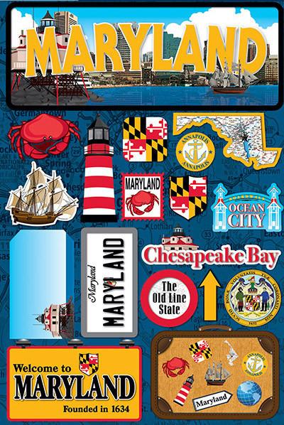Maryland Jetsetters 3D Stickers