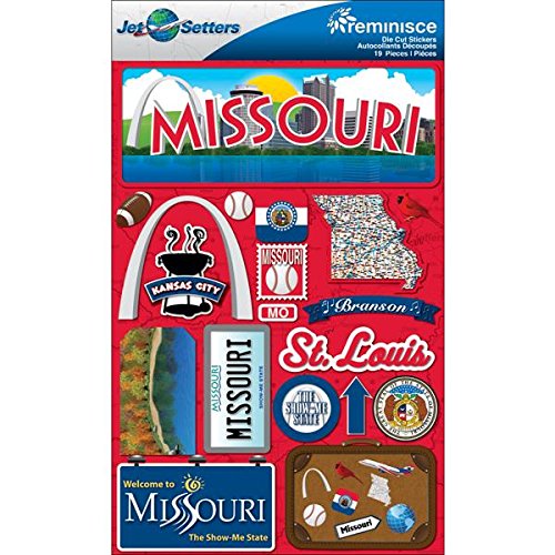 Missouri Jetsetters 3D Stickers