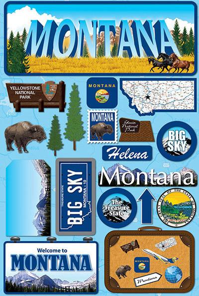 Montana Jetsetters 3D Stickers