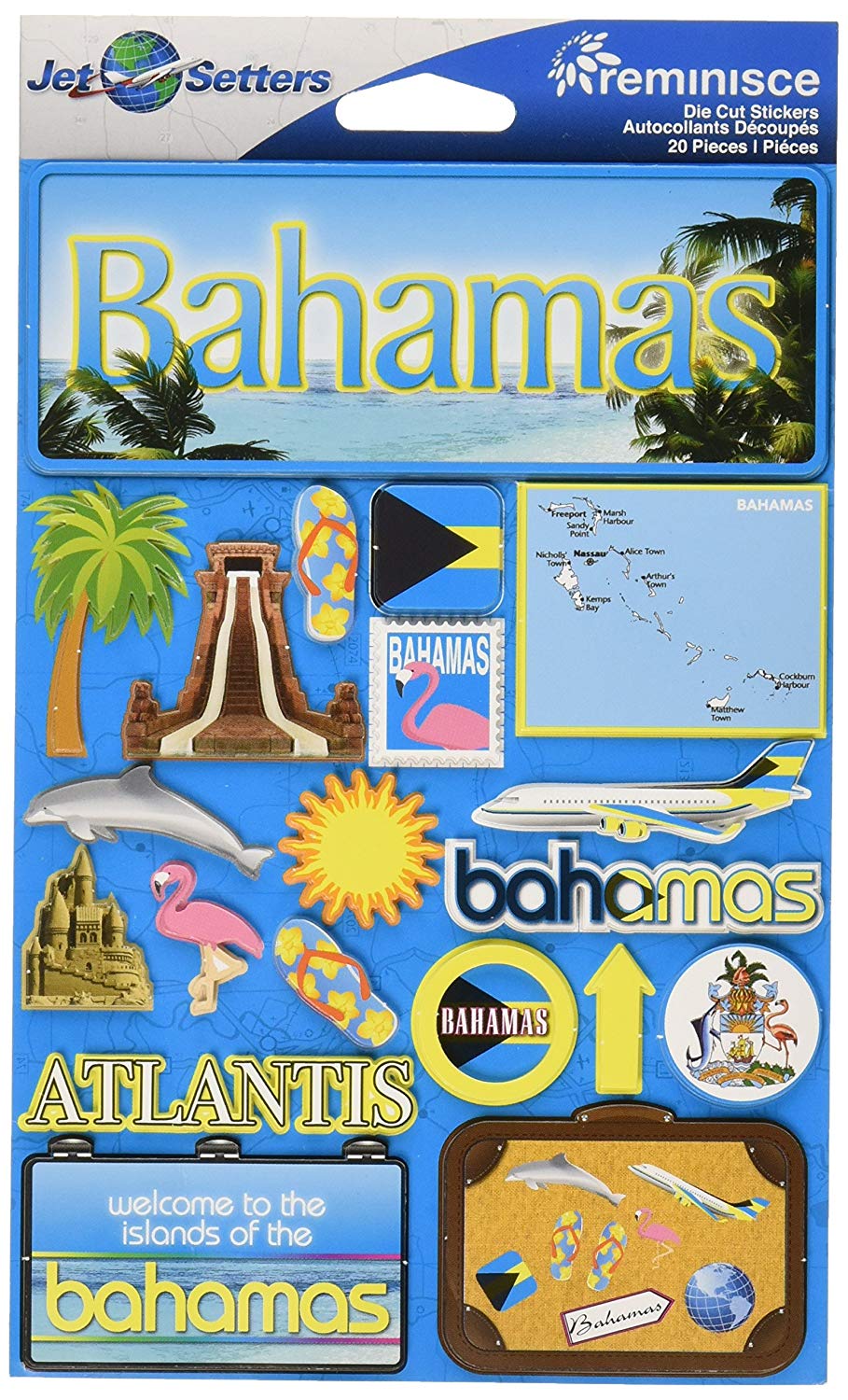 Bahamas Jetsetters 3D Stickers