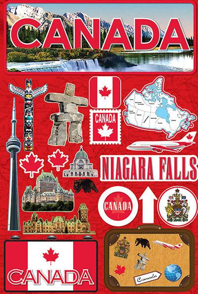 Canada Jetsetters 3D Stickers