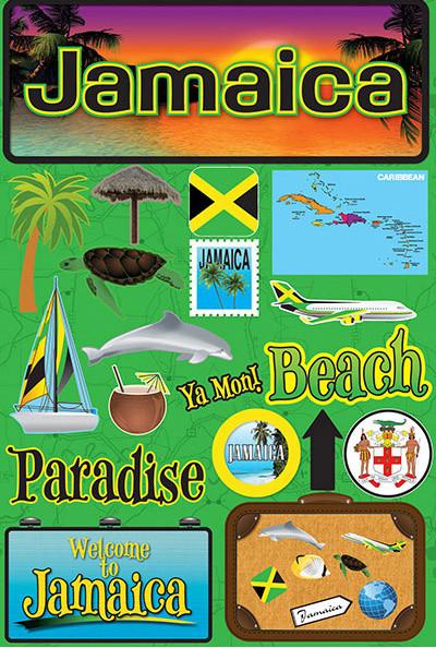 Jamaica Jetsetters 3D Stickers