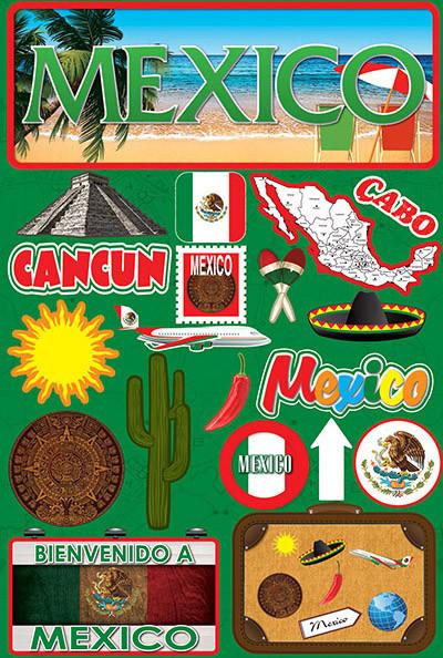 Mexico Jetsetters 3D Stickers