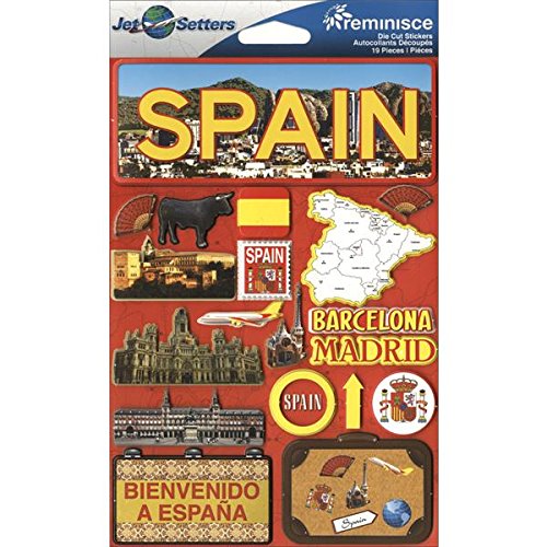 Spain Jetsetters 3D Stickers