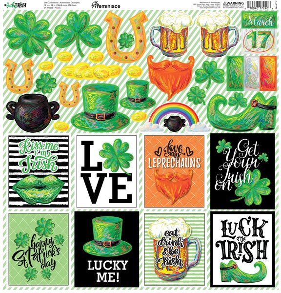 Lucky Irish 12x12 Custom Sticker