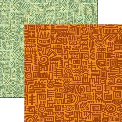 Mexico: Orange Doodle DS Paper