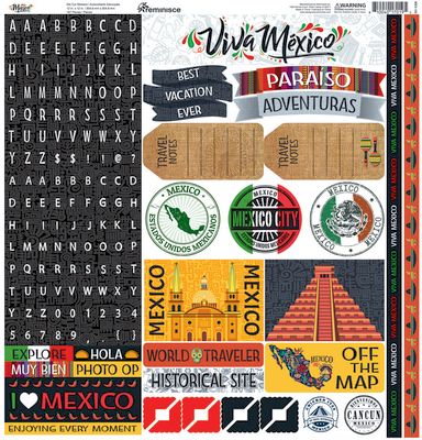 Mexico 12x12 Alpha Sticker