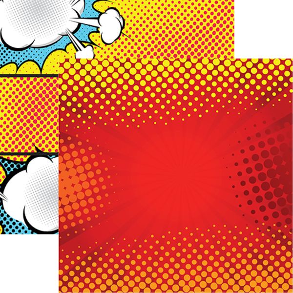 My Super Hero Collection:  Comic Book Hero Double-Sided Paper