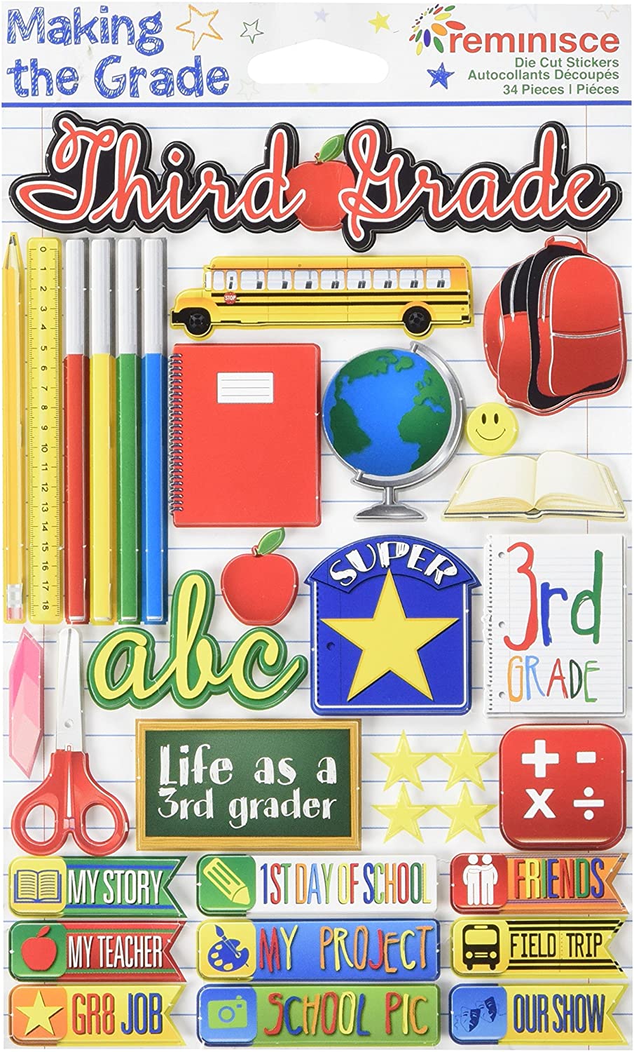 Making the Grade: Third Grade Stickers