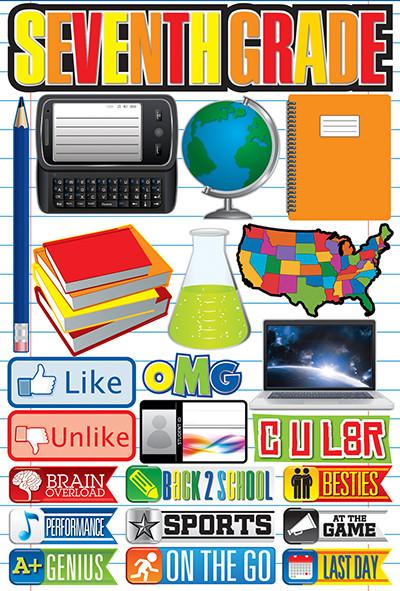 Making the Grade: Seventh Grade Stickers