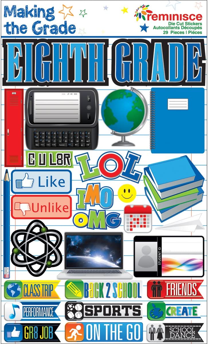 Making the Grade: Eighth Grade Stickers