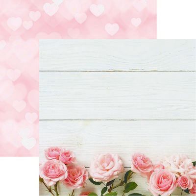 Made with Love: Pink Roses Scrapbook Paper