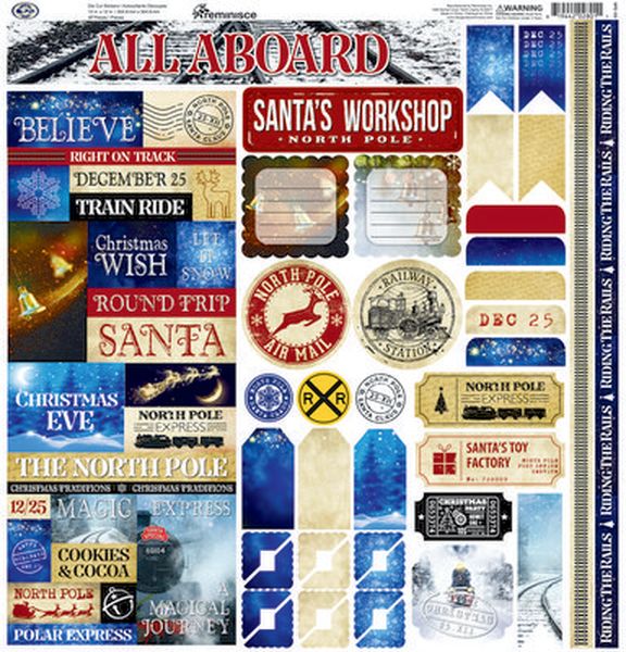 North Pole Express 12x12 Combo Sticker