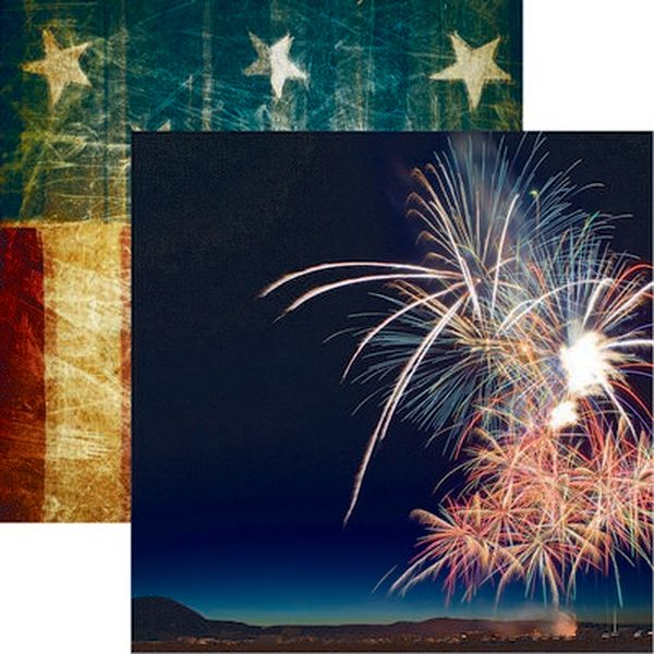 Old Glory: Fireworks Paper