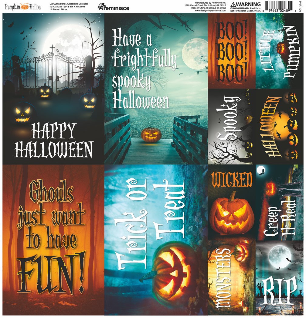 Pumpkin Hallow 12x12 Poster Sticker