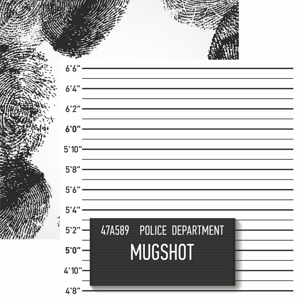 Police Collection: Mugshot Scrapbook Paper