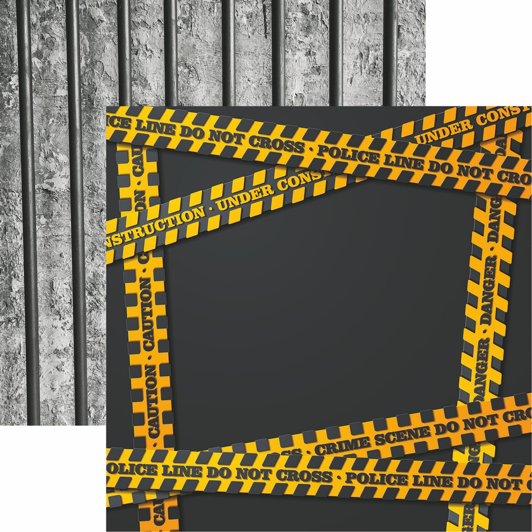 Police Collection: Crime Tape Scrapbook Paper