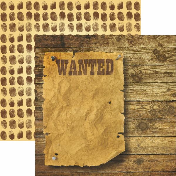 Police Collection: Wanted Scrapbook Paper