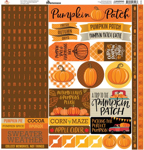 Pumpkin Patch: 12x12 Sticker