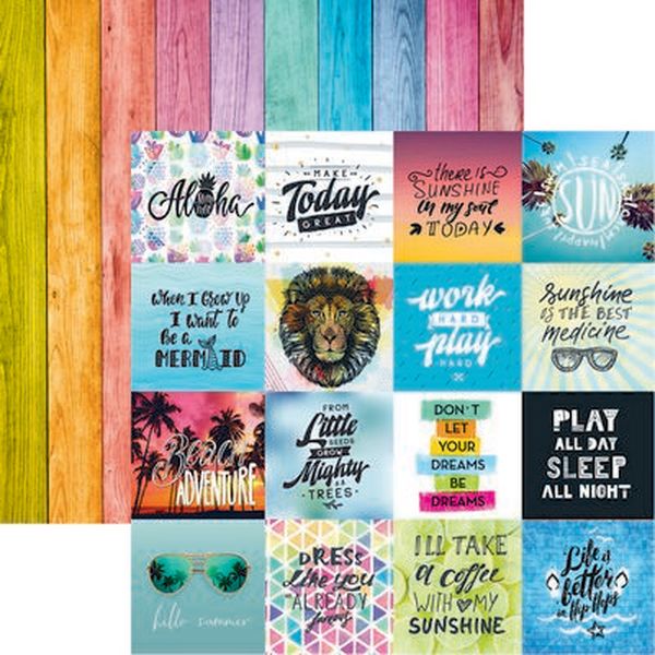 Quote Book: Hello Summer Scrapbook Paper