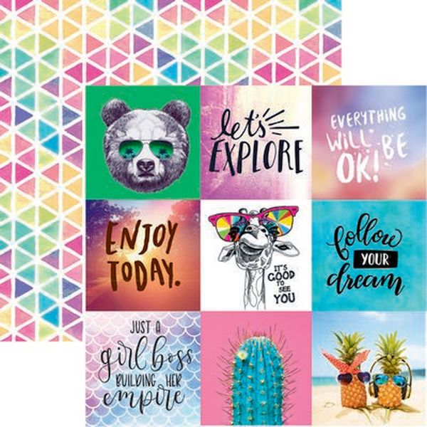 Quote Book: Happy Day Scrapbook Paper
