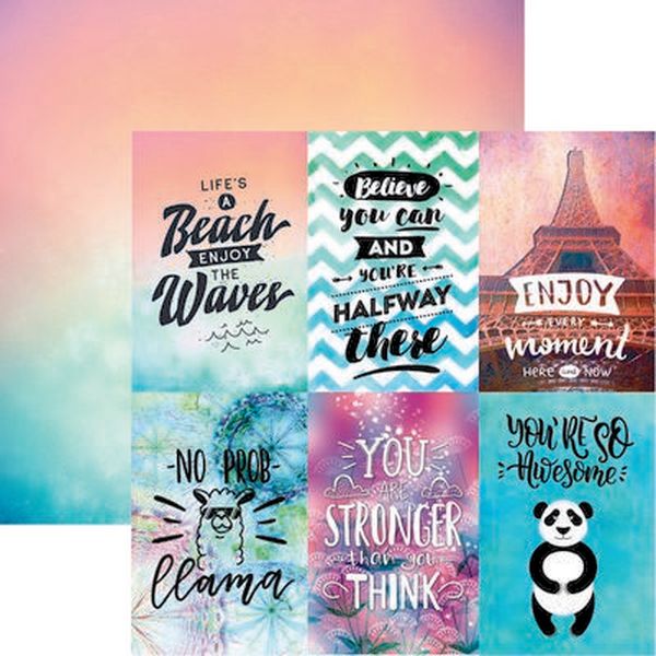 Quote Book: Smile! Scrapbook Paper