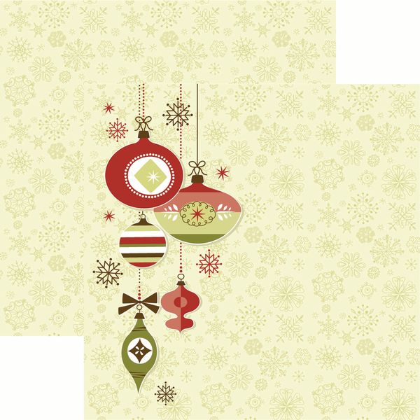 Retro Christmas: Ornaments DS Paper