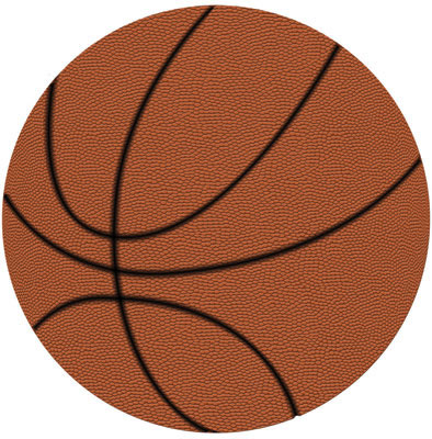 Real Sports Basketball Diecut