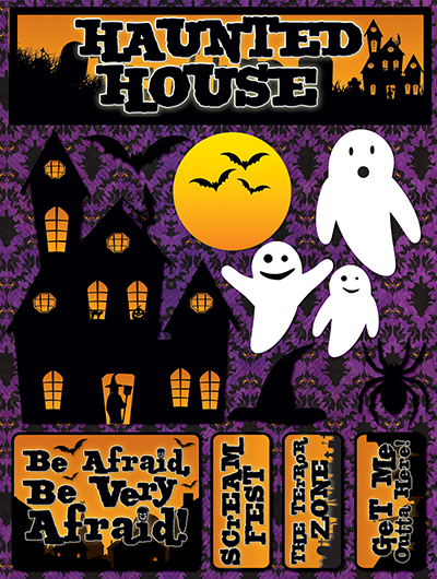 Signature Series 3 - Haunted House Stickers
