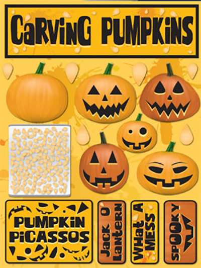 Signature Series 3 - Carving Pumpkins Stickers