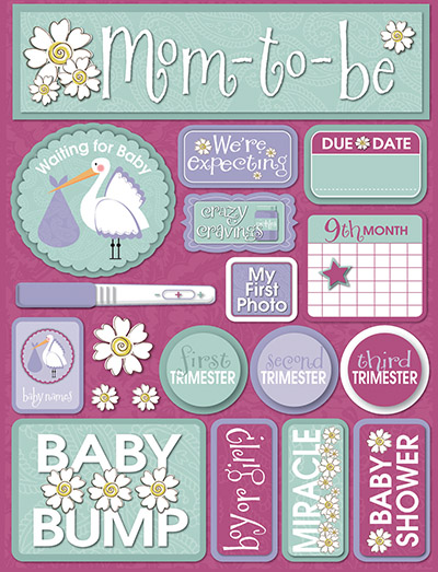 Signature Series 3 - Pregnancy Stickers