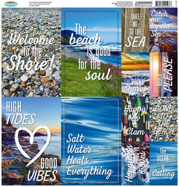 Rocky Shores 12x12 Poster Sticker