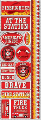 Firefighter Combo Sticker