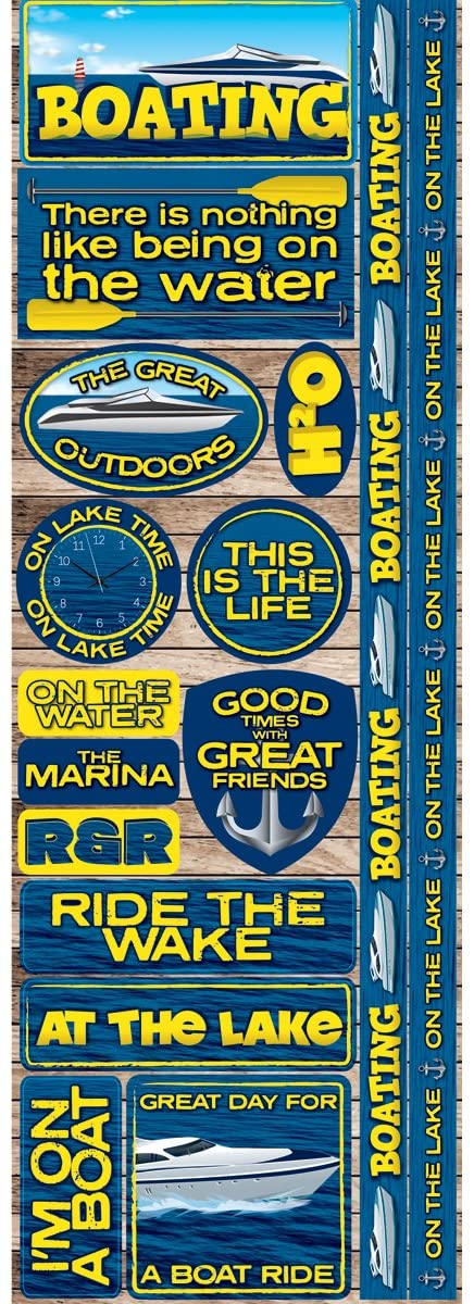 Boating Cardstock Stickers