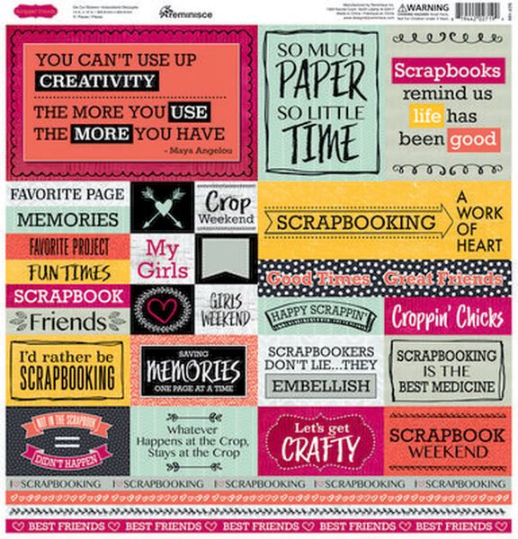 Scrappin' Friends 12x12 Sticker