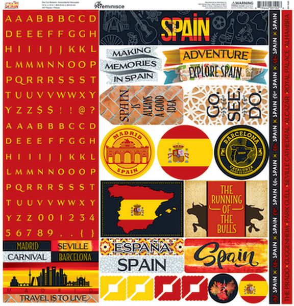 Spain 12x12 Alpha Sticker