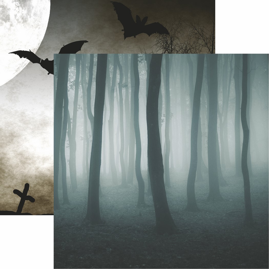 Spooky Night: Spooky Forest Scrapbook Paper