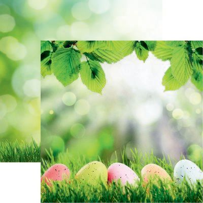 Springtime: Easter Egg Hunt Scrapbook Paper