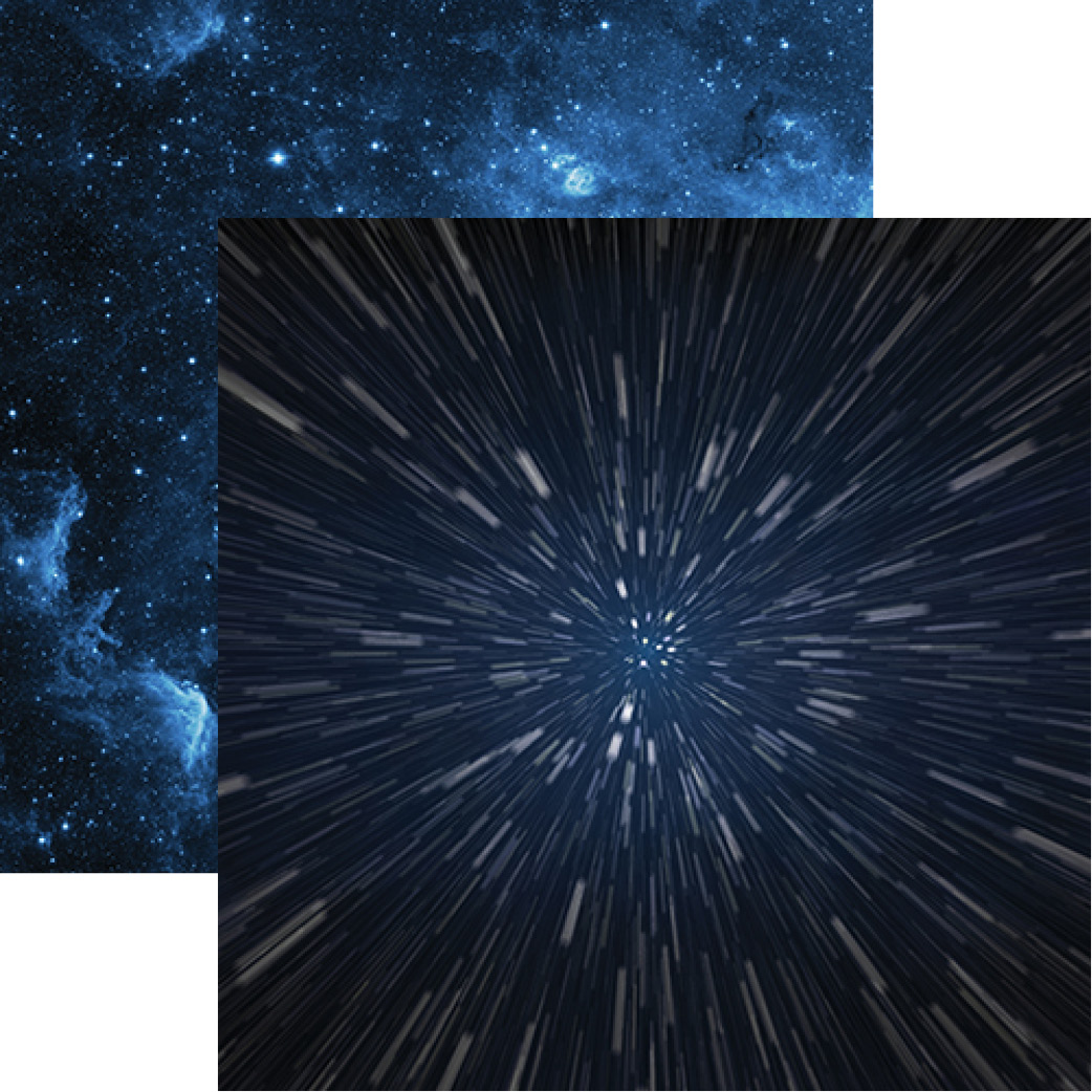 Space Wars Collection:  Space Warp Double-Sided Paper