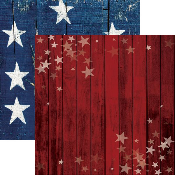 Star Spangled Spectacular: Barnwood Stars DS Paper