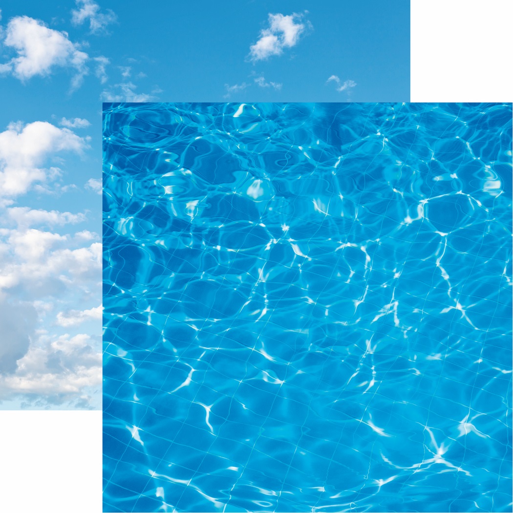 Summertime: Just Add Water Scrapbook Paper