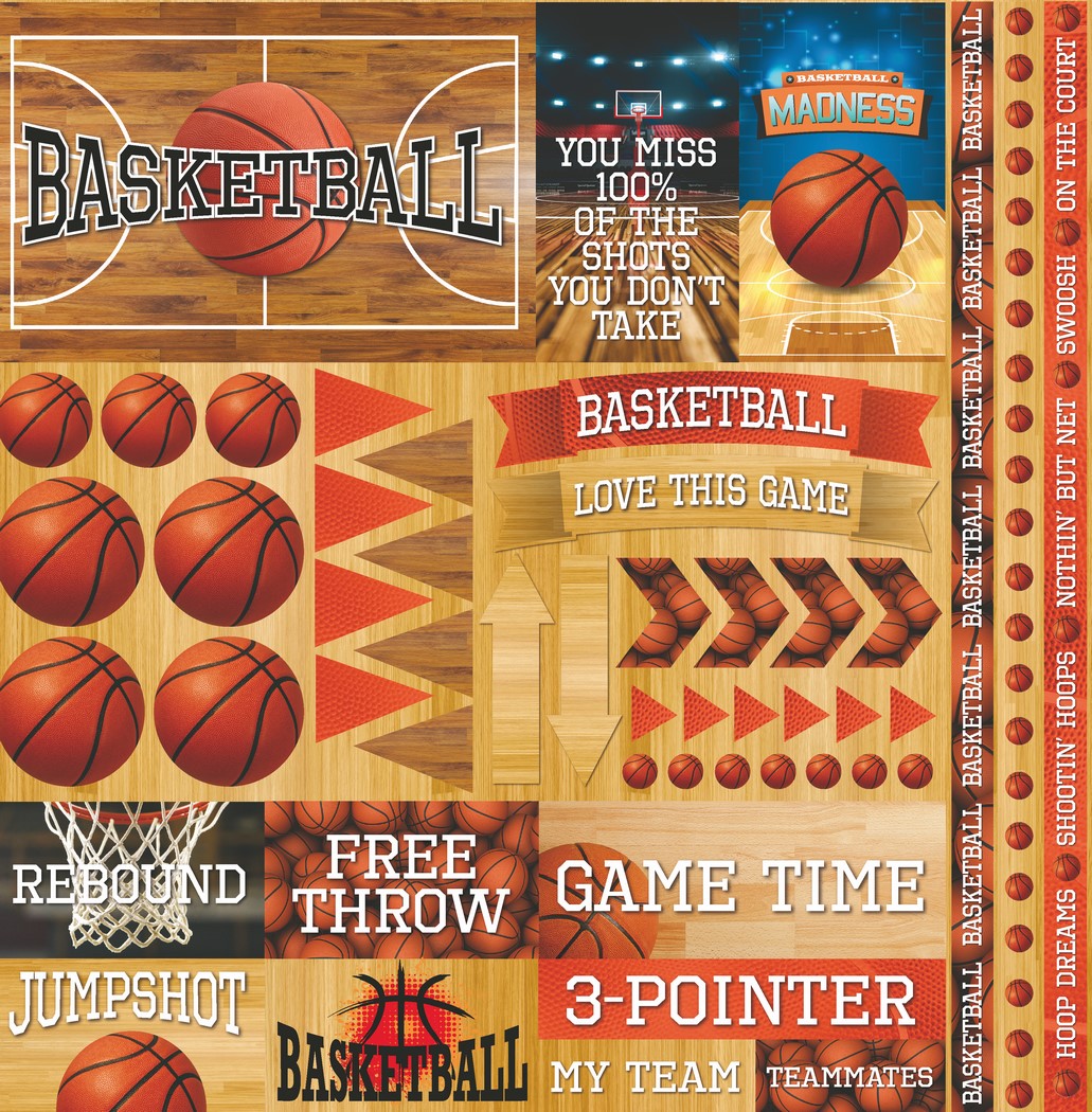 The Basketball Collection 2 12x12 Elements Sticker