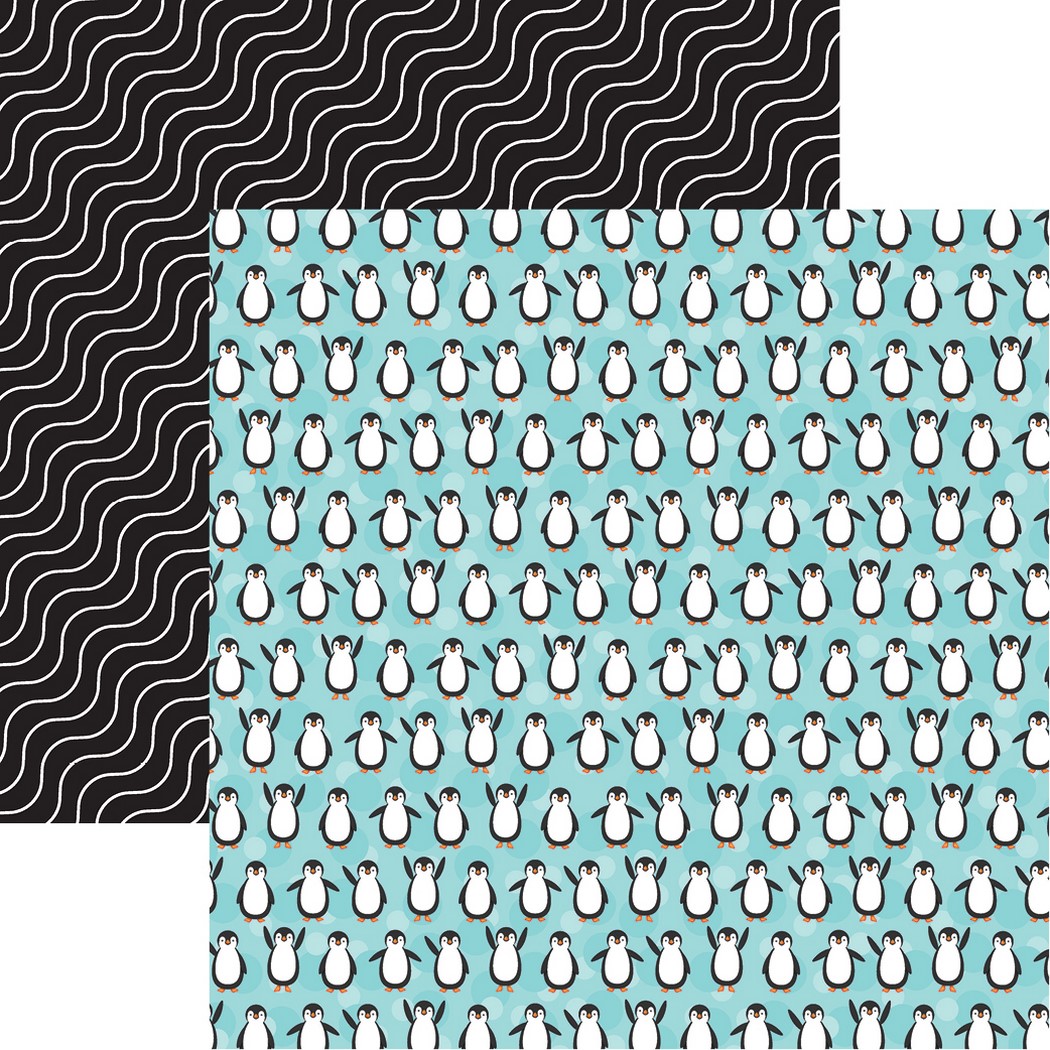 The Menagerie: Chilling with the Penguins Scrapbook Paper