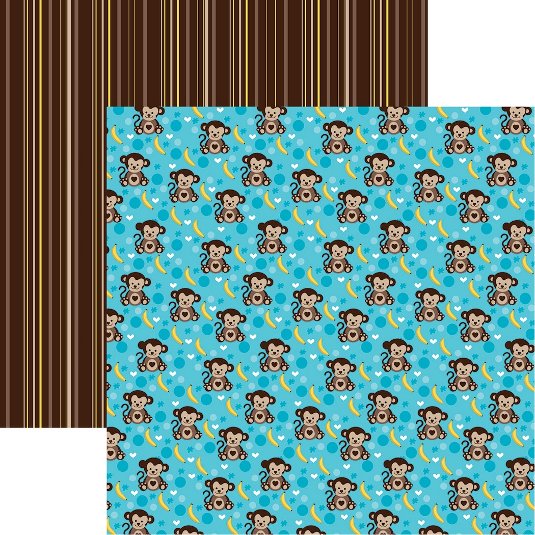 The Menagerie: Monkey Business Scrapbook Paper