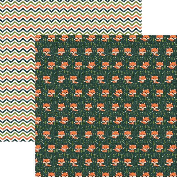 The Menagerie: Clever Little Fox Scrapbook Paper