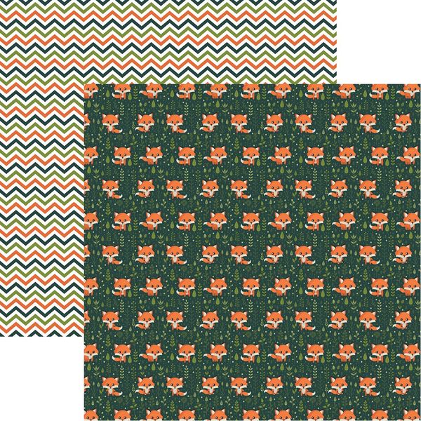 The Menagerie: Clever Little Fox Scrapbook Paper
