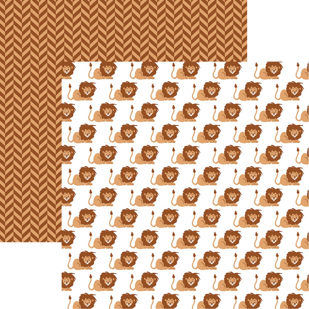 The Menagerie: Heart of a Lion Scrapbook Paper