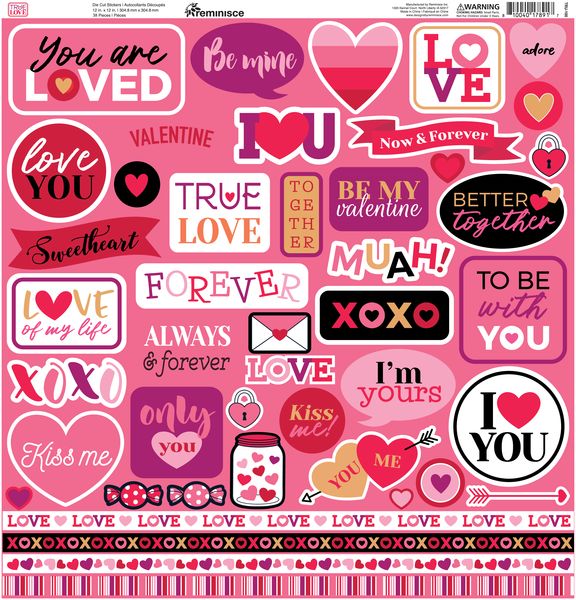 True Love 12x12 Sticker